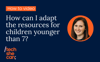 How can I adapt the resources for children younger than 7?